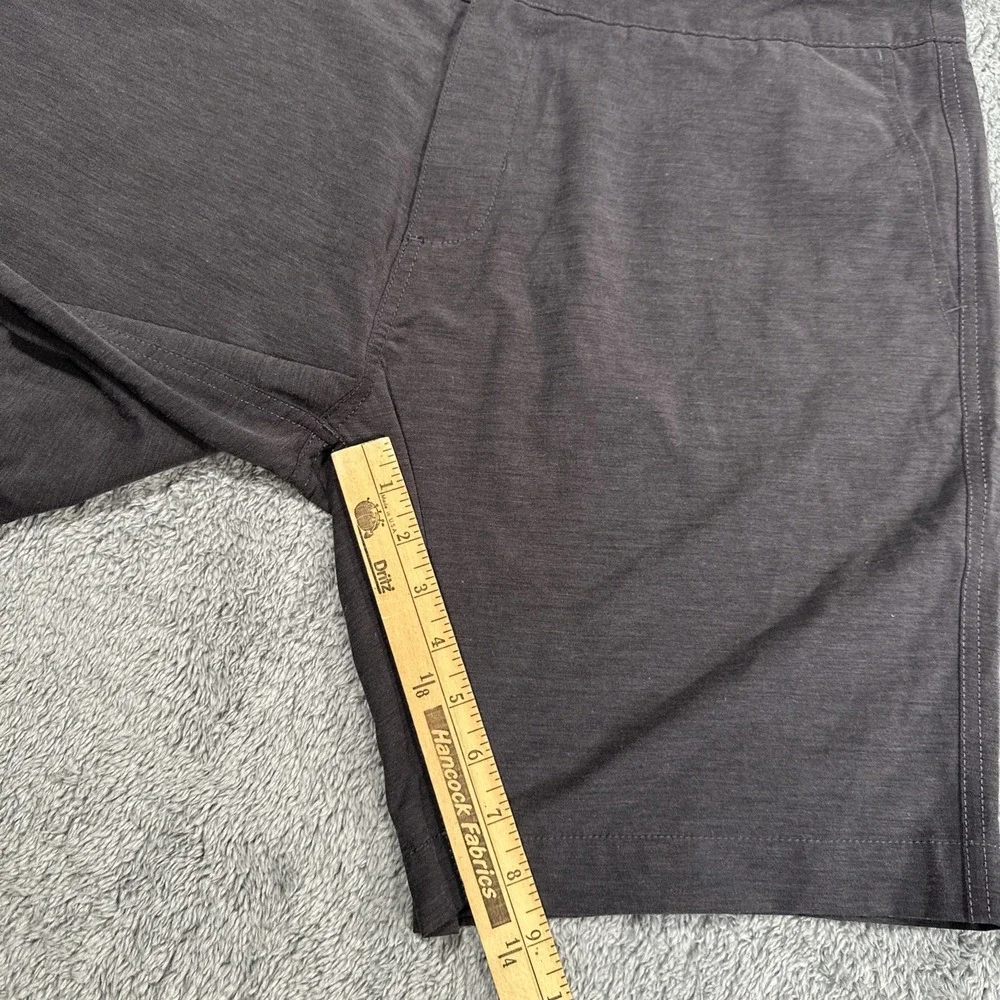 Faherty All Day Shorts Mens 38 Dark Gray Performance Stretch Summer Casual Chino